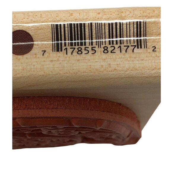 Rubber Stampede Ornate Pear Wood Mounted Rubber Stamp Nature Fruit Crafting - Picture 3 of 4